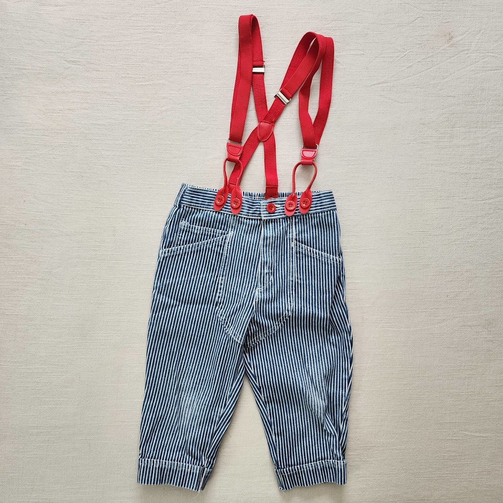 Vintage Engineer Striped Jeans 24 months *flaw